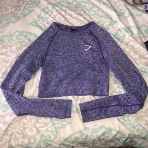 Purple Gymshark Crop Top